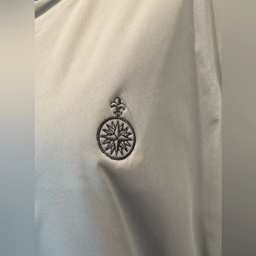 Peter Millar Gray Sleeveless Zip-Up Vest with SPCC Logo